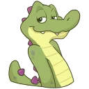 😏 emoji Croc O'Dile Telegram sticker 4 of 49