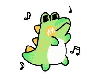 🎶 emoji Sweet Croc • @xxyuji Telegram sticker 19 of 24