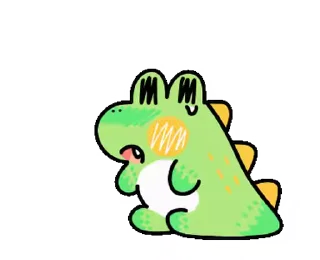 😭 emoji Sweet Croc • @xxyuji Telegram sticker 22 of 24