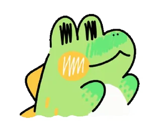 ❤️ emoji Sweet Croc • @xxyuji Telegram sticker 6 of 24