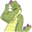 😫 emoji Croc O'Dile Telegram sticker 12 of 49
