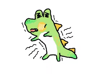 😖 emoji Sweet Croc • @xxyuji Telegram sticker 13 of 24