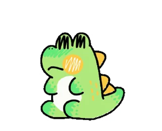 😧 emoji Sweet Croc • @xxyuji Telegram sticker 12 of 24