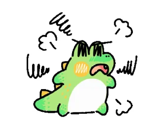 😤 emoji Sweet Croc • @xxyuji Telegram sticker 20 of 24