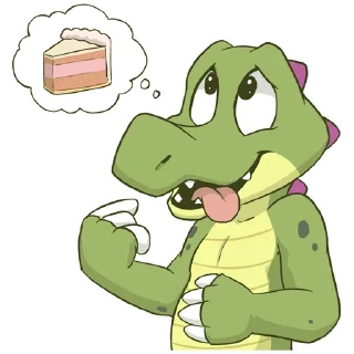 😋 emoji Croc O'Dile Telegram sticker 22 of 49