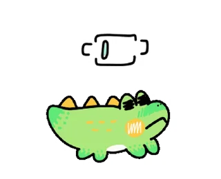 🔋 emoji Sweet Croc • @xxyuji Telegram sticker 17 of 24