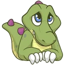 😥 emoji Croc O'Dile Telegram sticker 21 of 49