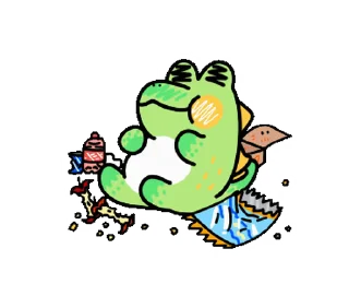 🍱 emoji Sweet Croc • @xxyuji Telegram sticker 14 of 24