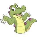 🤔 emoji Croc O'Dile Telegram sticker 7 of 49