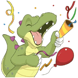 🎈 emoji Croc O'Dile Telegram sticker 14 of 49