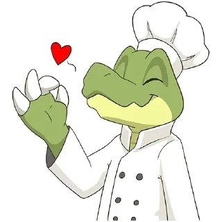 👨‍🍳 emoji Croc O'Dile Telegram sticker 24 of 49