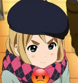 😡 emoji k-on Telegram sticker 12 of 57