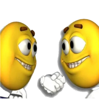🤝 emoji Bola Amarilla Telegram sticker 16 of 55