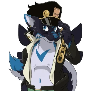 💙 emoji winter cosplay Telegram sticker 9 of 59
