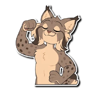 💪 emoji Lynx! Telegram sticker 19 of 37
