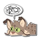 😵 emoji Lynx Telegram sticker 18 of 120
