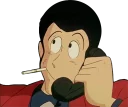 📞 emoji Lupin III Telegram sticker 13 of 22