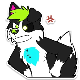 😡 emoji Toby Raspberry Telegram sticker 9 of 18
