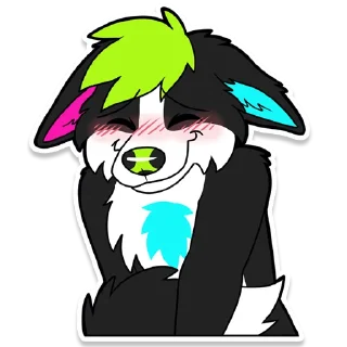😖 emoji Toby Raspberry Telegram sticker 3 of 18