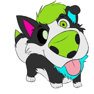 👃 emoji Toby Raspberry Telegram sticker 14 of 18