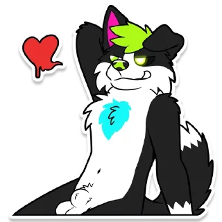 😏 emoji Toby Raspberry Telegram sticker 11 of 18