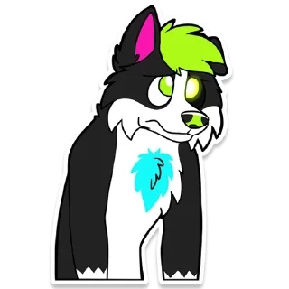 😢 emoji Toby Raspberry Telegram sticker 7 of 18