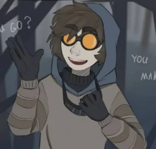 👋 emoji Ticci Toby Telegram sticker 15 of 38