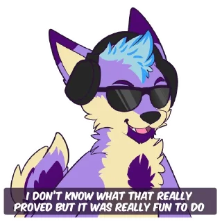 😎 emoji Riley Coyote Telegram sticker 19 of 102