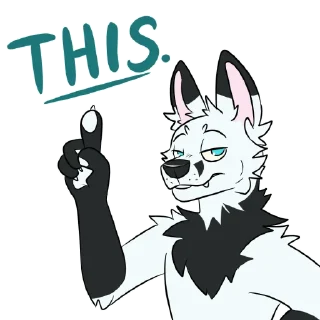 ⬆ emoji Riley Marbled Fox Telegram sticker 10 of 38