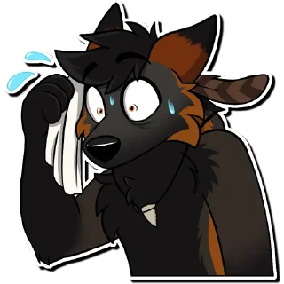 😰 emoji Tyler & Friends 🧡 Telegram sticker 13 of 83