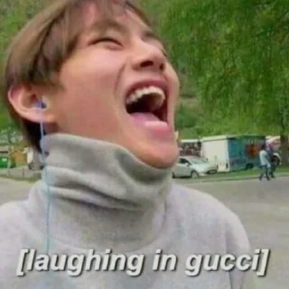 😂 emoji Kim Taehyung Telegram sticker 6 of 40