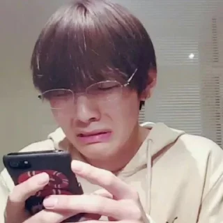 😢 emoji Kim Taehyung Telegram sticker 17 of 40