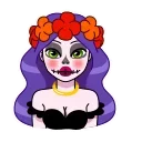 😃 emoji Vera Calavera Telegram sticker 13 of 20