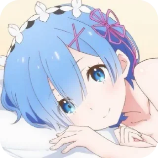 🤲 emoji Re:Zero Rem Telegram sticker 15 of 17