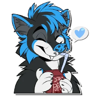 💙 emoji Leo Telegram sticker 18 of 19