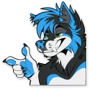 💙 emoji Leo Telegram sticker 17 of 19