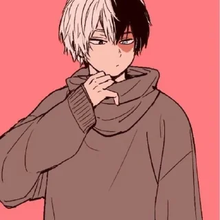 🔥 emoji Shoto Todoroki Telegram sticker 15 of 120