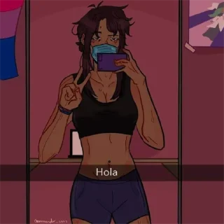👋 emoji Lucia Noceda Telegram sticker 8 of 12