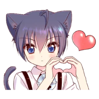 😘 emoji Boy of a black cat 4 Telegram sticker 8 of 41