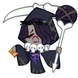 😁 emoji Licorice cookie {cookie run} (@emopix) Telegram sticker 20 of 20