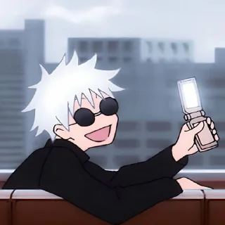 🗣️ emoji Gojo Telegram sticker 2 of 18