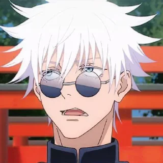 😒 emoji Gojo Telegram sticker 11 of 18