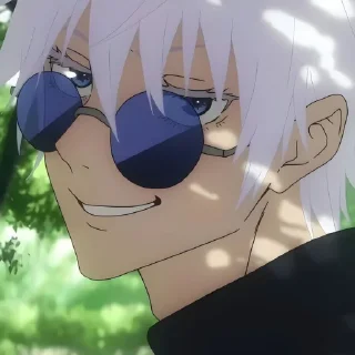 😎 emoji Gojo Telegram sticker 1 of 18