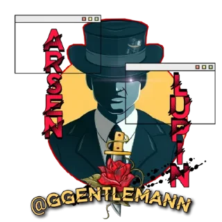 Sticker from Arsene Lupin | @ggentlemann