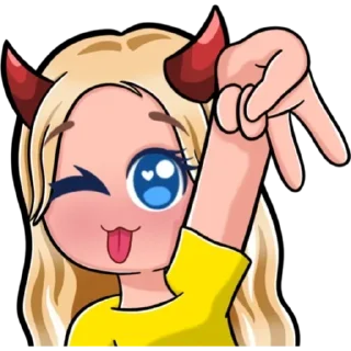 ✌️ emoji Biyin Emotes 𝐁𝐲 [ @StarLilPeep ] Telegram sticker 13 of 56