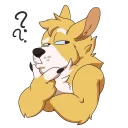 🤨 emoji Duke Corgi Telegram sticker 10 of 120