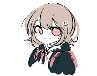 😁 emoji nanami chiaki Telegram sticker 6 of 46