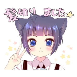 ✌ emoji Boy of a black cat 3 Telegram sticker 21 of 40