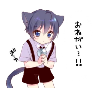 🙏 emoji Boy of a black cat 3 Telegram sticker 5 of 40