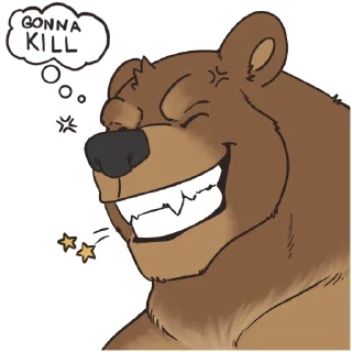 😡 emoji CJ's Bear Telegram sticker 8 of 10